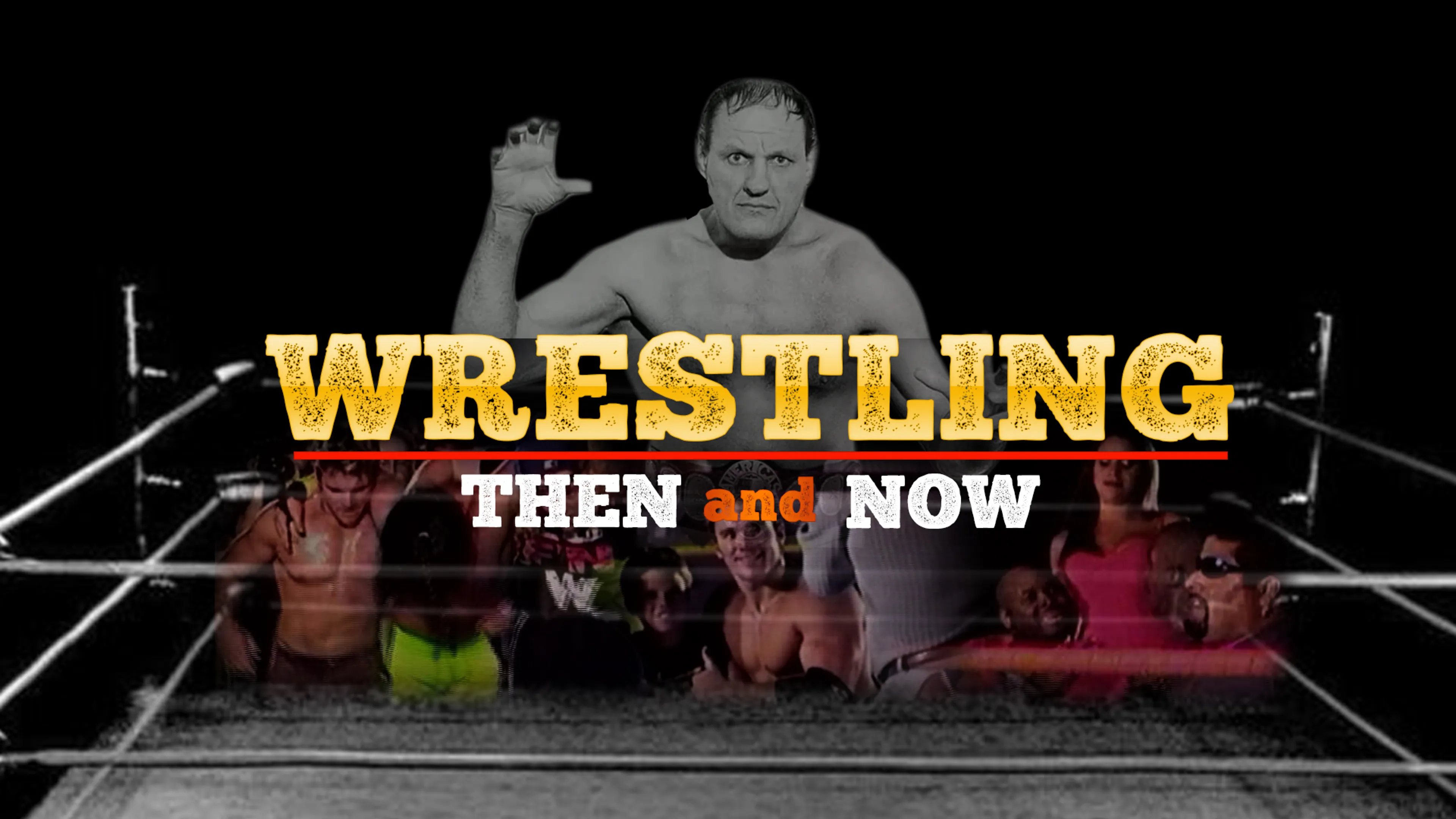 Wrestling Then and Now poster